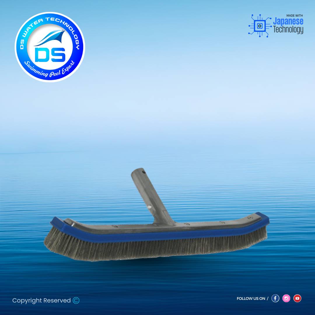 Stainless Steel Algae Brush with Aluminium back 18 Inch