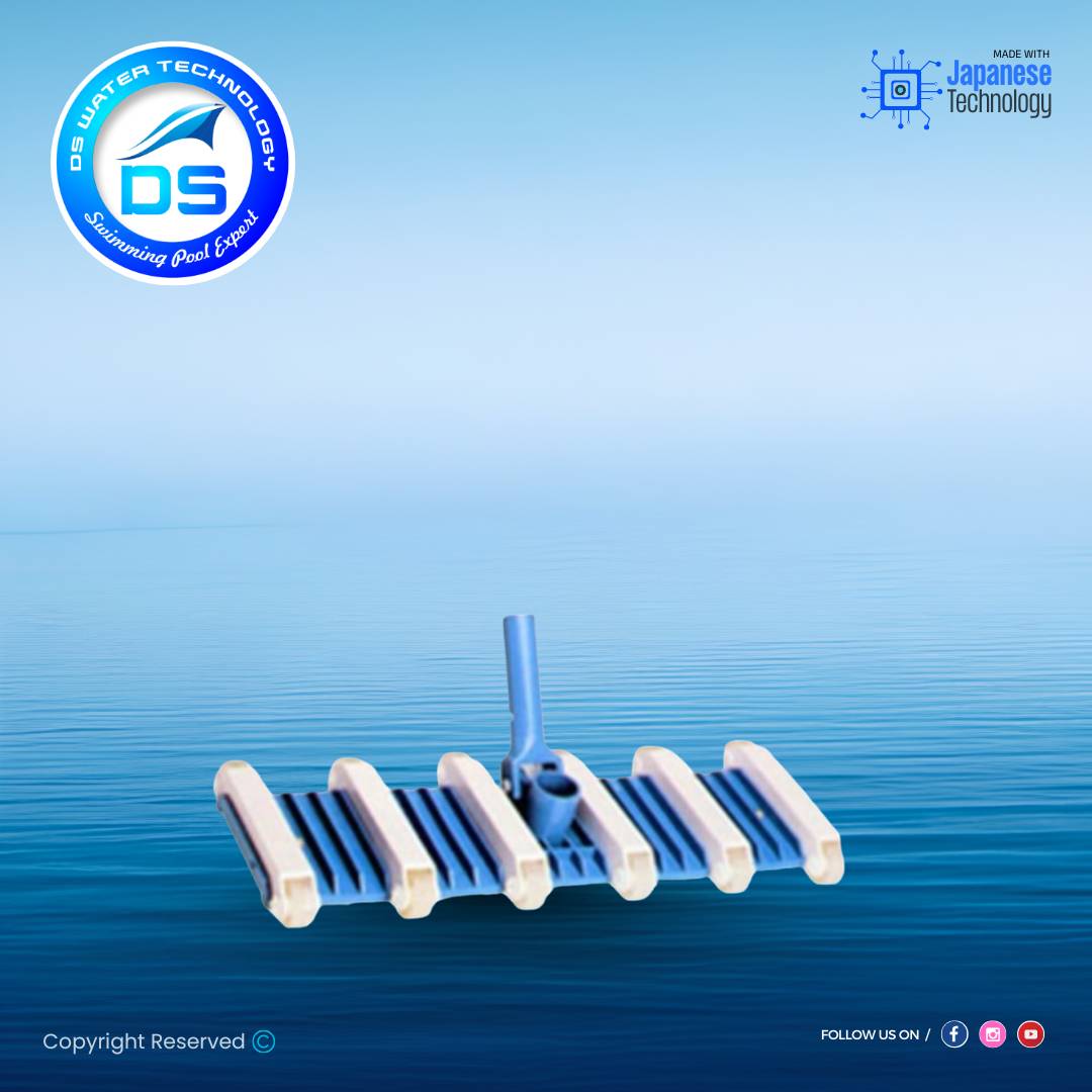 Flexible Vacuum Head for in Ground Pools with 12 Wheels